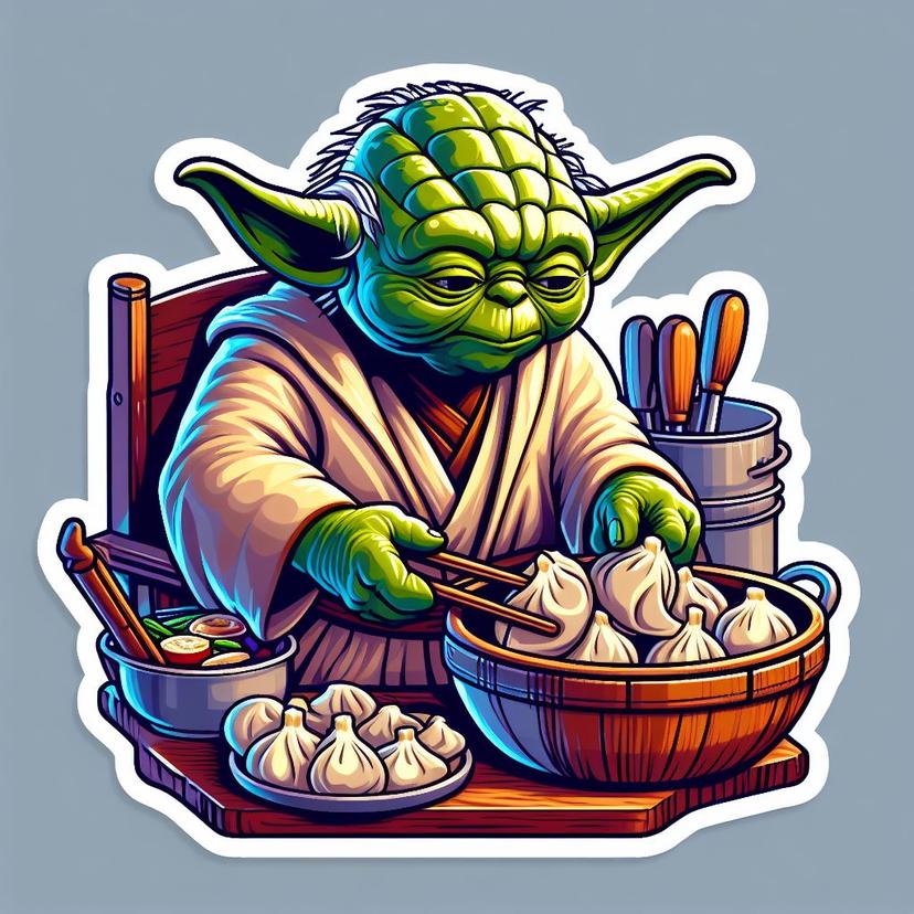 The Yoda sticker